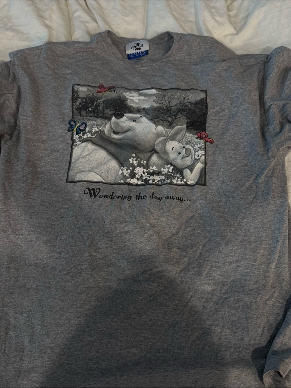 Vintage Disney Winnie the Pooh Grey Graphic Tee